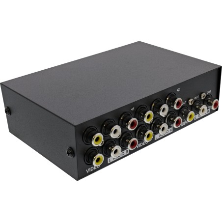 89304I - InLine® Commutateur AV manuel 4 ports, 3x RCA IN/OUT