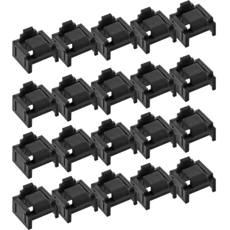 55722N - InLine® RJ45 Bloqueur de port, 20 Bloqueurs Recharge, noir