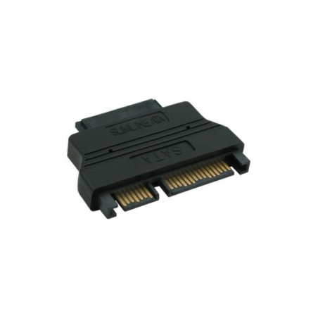 InLine® Adapter SATA, SATA 22pol. Buchse (7+15) auf Slimline SATA 13pol. Stecker (7+6)