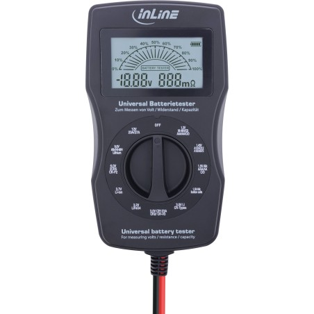 InLine? Multifunktions-Batterietester, Messger?t mit LCD-Anzeige