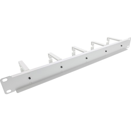 19110P - Panneau passe-câbles InLine® 19, 5 supports en plastique, RAL 7035, gris