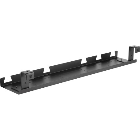 23198B - Gestion des câbles/étagère InLine® pour montage sous table, noir