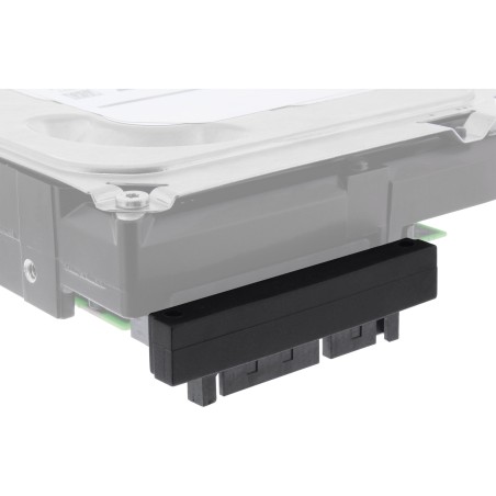 27700G - Adaptateur fiche/prise InLine® SATA, 22 broches. (157), incliné vers le bas