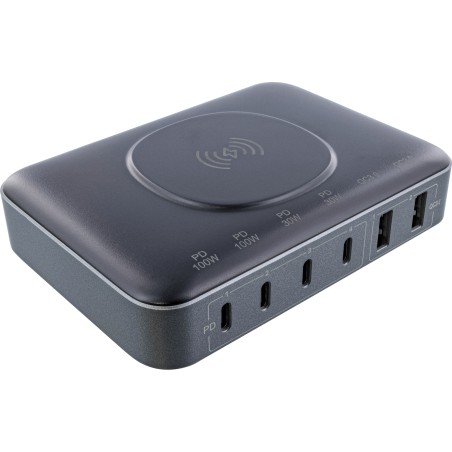 InLine? Qi Powerstation Multiport, Netzteil, Ladeger?t, Wireless charging