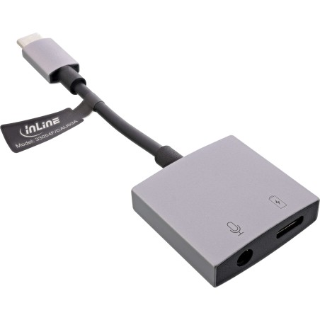 33054F - Câble adaptateur audio InLine® USB-C, USB-C vers prise 3,5 mm  PD 30W