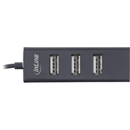 InLine? USB 2.0 4-Port Hub, USB-C Stecker auf 4x USB-A Buchse, Kabel 15cm