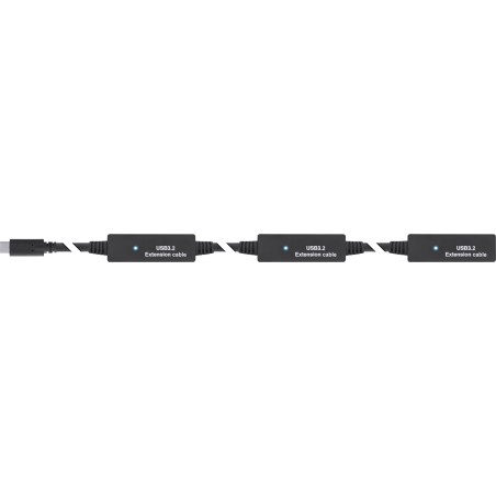 InLine? USB 3.2 Gen.1 Aktiv-Verl?ngerung, USB-C Stecker an USB-C Buchse, 10m