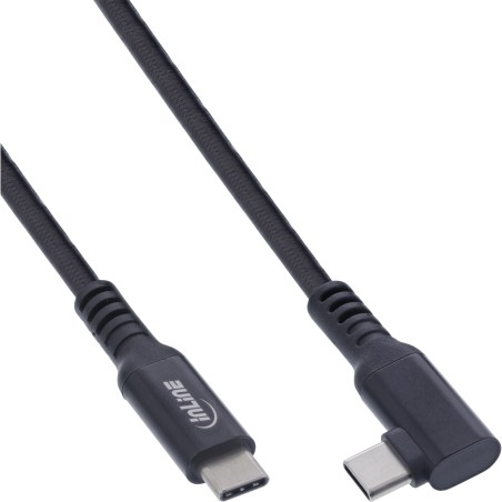 InLine? USB 3.2 Gen.1 Kabel, USB-C Stecker/Stecker gewinkelt f?r VR, schwarz, 5m