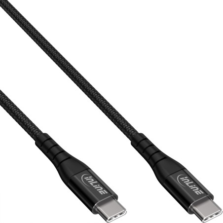 35851 - Câble InLine® USB 2.0, câble de charge rapide USB-C mâle/mâle 100 W, 1 m