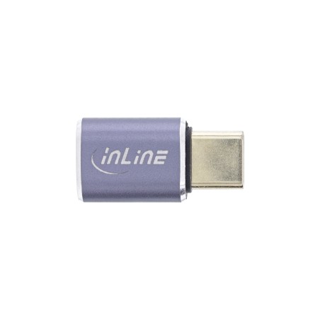 InLine? USB4 Adapter, USB-C Stecker/Buchse, Aluminium, grau