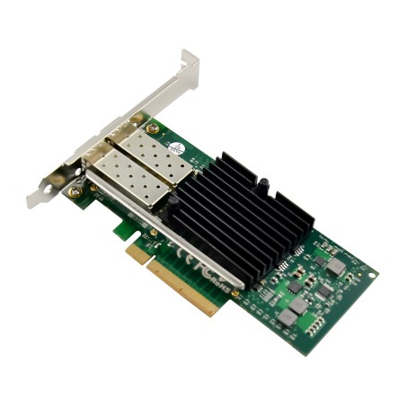 InLine? Dual 10-Gigabit Netzwerkkarte, 2x SFP, PCIe x8, inkl. LP Slotblech