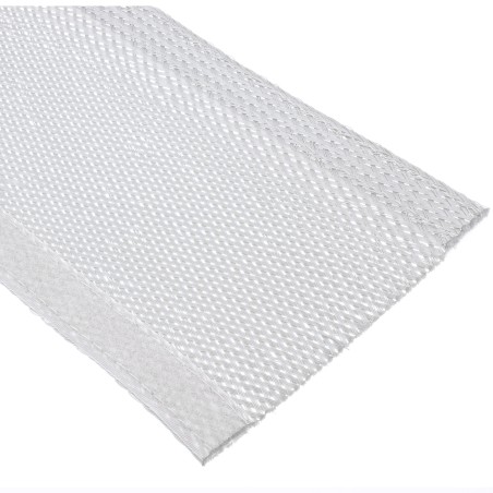 59994C - Tuyau de câble InLine®, tuyau en tissu avec fermeture Velcro, 1 m x 40 mm blanc