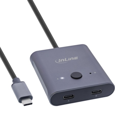 InLine? USB-C Switch, bidirektionaler Umschalter, 10Gb/s, 100W