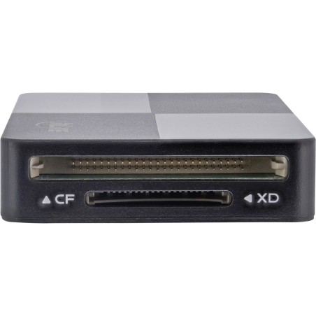 66772F - Hub de lecteur multi-cartes InLine® USB 3.2, SD/TF/MS/XD/CF, 3 ports USB-A, double