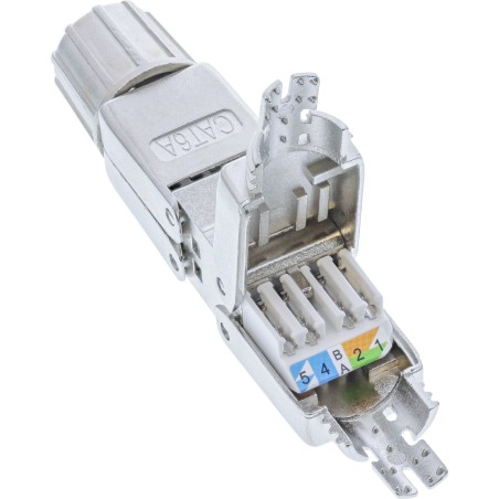 69992E - Connecteur de câble InLine® Cat.6A, avec technologie LSA, blindé, plat