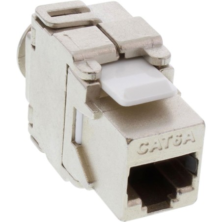 InLine® Cat.6A Anschlussdose, Unterputz, 2x RJ45 Buchse, weiß RAL9010