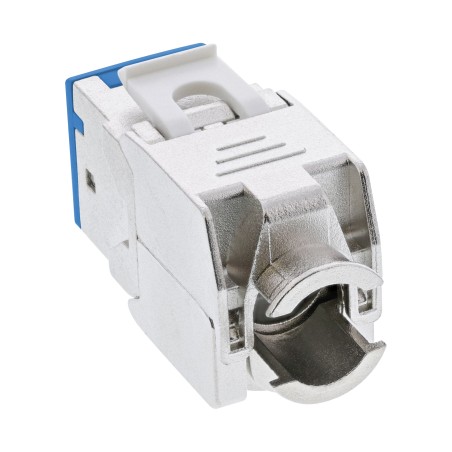 76207B - Prise RJ45 InLine® Keystone, blindée, Cat.6A, bleue, paquet de 8