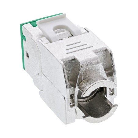 76207G - Prise RJ45 InLine® Keystone, blindée, Cat.6A, vert paquet de 8