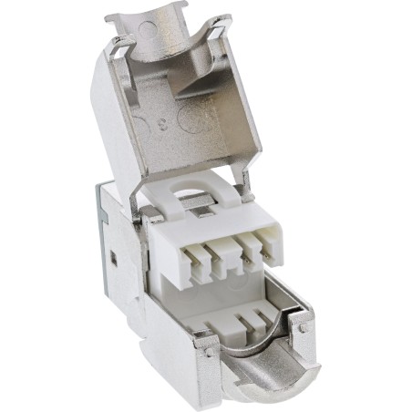 InLine? Keystone RJ45 Buchse, geschirmt, Cat.6A, gr?n 8er Pack