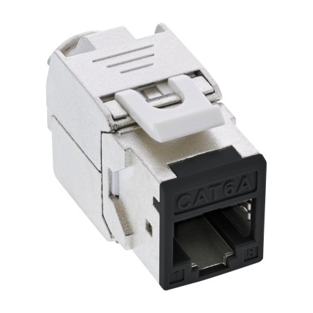 76207S - Prise RJ45 InLine® Keystone, blindée, Cat.6A, noire, paquet de 8