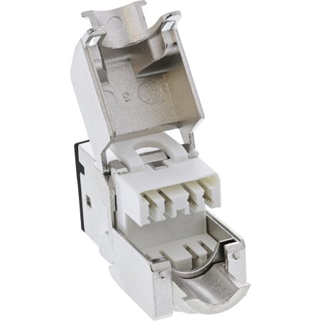 76207S - Prise RJ45 InLine® Keystone, blindée, Cat.6A, noire, paquet de 8