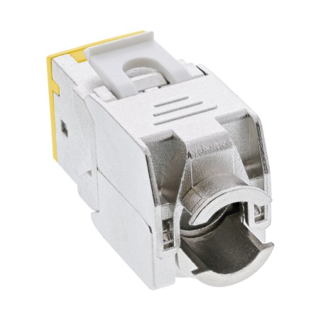 76207Y - Prise RJ45 InLine® Keystone, blindée, Cat.6A, jaune paquet de 8