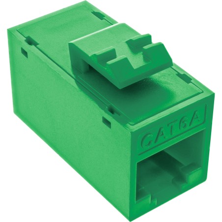 76217G - Prise/prise RJ45 InLine® Keystone, non blindée, Cat.6A, lot de 8, vert