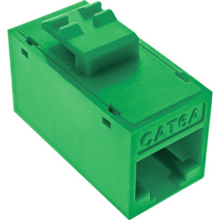 76217G - Prise/prise RJ45 InLine® Keystone, non blindée, Cat.6A, lot de 8, vert