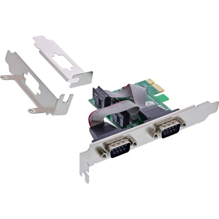 76619D - Carte d'interface InLine®, 2x série 9 broches, PCIe (PCI-Express)