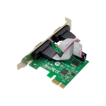 76619D - Carte d'interface InLine®, 2x série 9 broches, PCIe (PCI-Express)