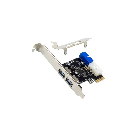 76666G - Carte d'interface InLine®, 4x USB 3.2 Gen.1, (22) PCIe, support de logement à profil bas