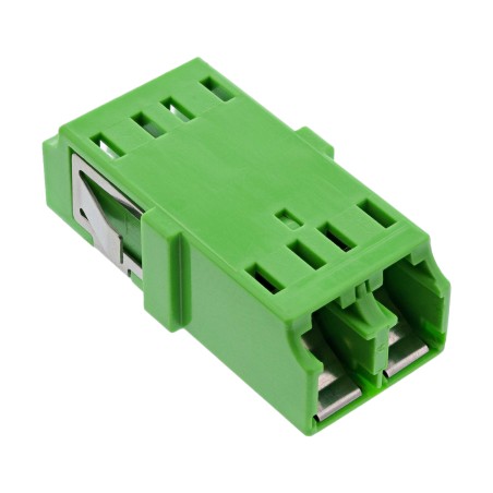 89989P - Couplage fibre optique InLine®, duplex LC/LC, monomode, vert, manchon en céramique