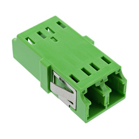 89989P - Couplage fibre optique InLine®, duplex LC/LC, monomode, vert, manchon en céramique