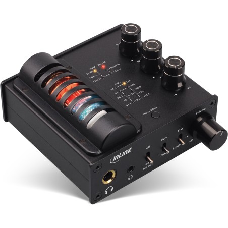 99207I - InLine® AmpUSB-EQ, amplificateur à tube pour casque DSD haute résolution  égaliseur, DAC USB