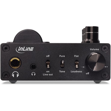 99207I - InLine® AmpUSB-EQ, amplificateur à tube pour casque DSD haute résolution  égaliseur, DAC USB