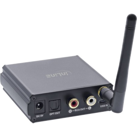 InLine? Bluetooth 5.1 HiFi-Receiver & USB DAC, mit LCD