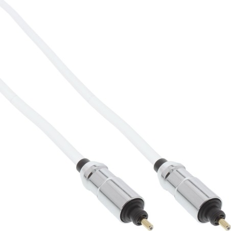 InLine® OPTO Audiokabel, Toslink Stecker / Stecker, transparent, 0,5m