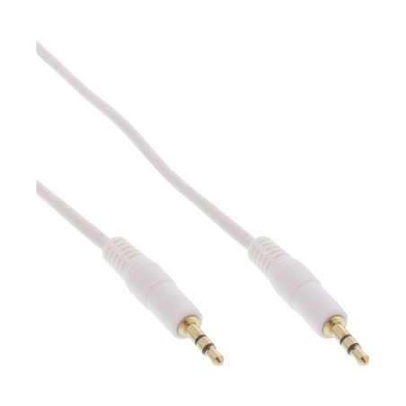 InLine? Klinke Kabel, 3,5mm Stecker / Stecker, Stereo, wei? / gold, 10m