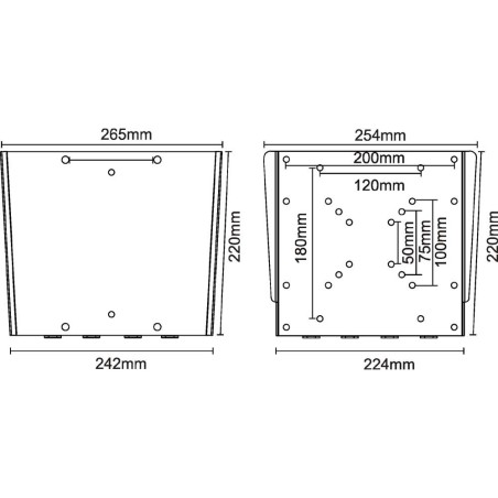 InLine® Wandhalterung für Flachbildschirme, 43-104cm (17-42"), max. 30kg