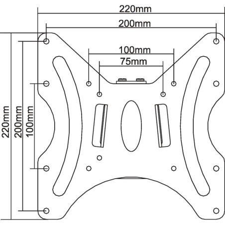 InLine® Wandhalterung für Flachbildschirme, 58-107cm (23-42"), max. 30kg