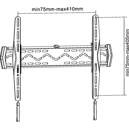 InLine® Wandhalterung, für LCD/LED/Plasma 81-140cm (32-55"), max. 50kg, ca. 17mm Wandabstand