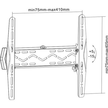 InLine® Wandhalterung für LCD/LED/Plasma 81-140cm (32-55"), max. 50kg