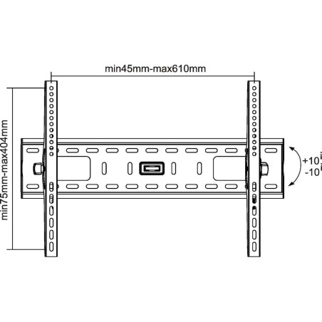 InLine® Wandhalterung, für TFT/LCD/LED/Plasma, 81-178cm (32-70"), max. 75kg