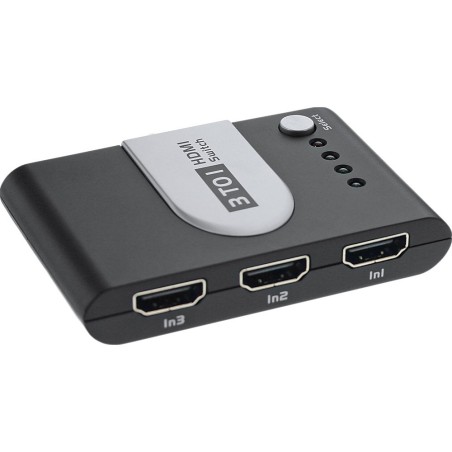 InLine® HDMI Umschalter, 3 IN / 1 OUT, elektronisch, 3D