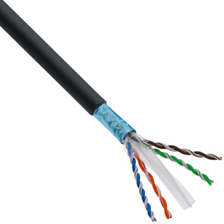 77850S - Câble patch InLine®,U/UTP, Cat.6A, sans halogène,cuivre AWG23, noir, 50m