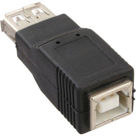 Adaptateur USB 2.0, InLine®, prise femelle A sur prise femelle B