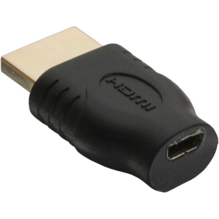 InLine® HDMI Adapter, HDMI A Stecker auf Micro HDMI D Buchse, vergoldete Kontakte