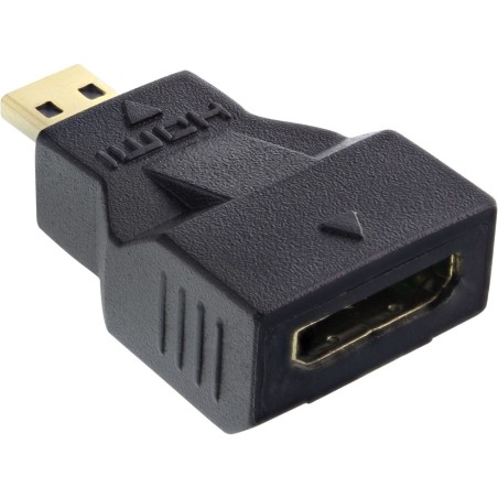 InLine® HDMI Adapter, Mini HDMI C Buchse auf Micro HDMI D Stecker, 4K2K kompatibel, vergoldete Kontakte