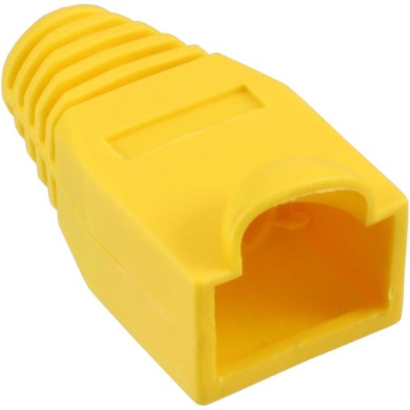 InLine® RJ45 Knickschutztülle, gelb, 10er Pack