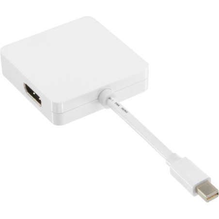 InLine® Mini DisplayPort zu HDMI/DVI/DisplayPort Adapterkabel, weiß